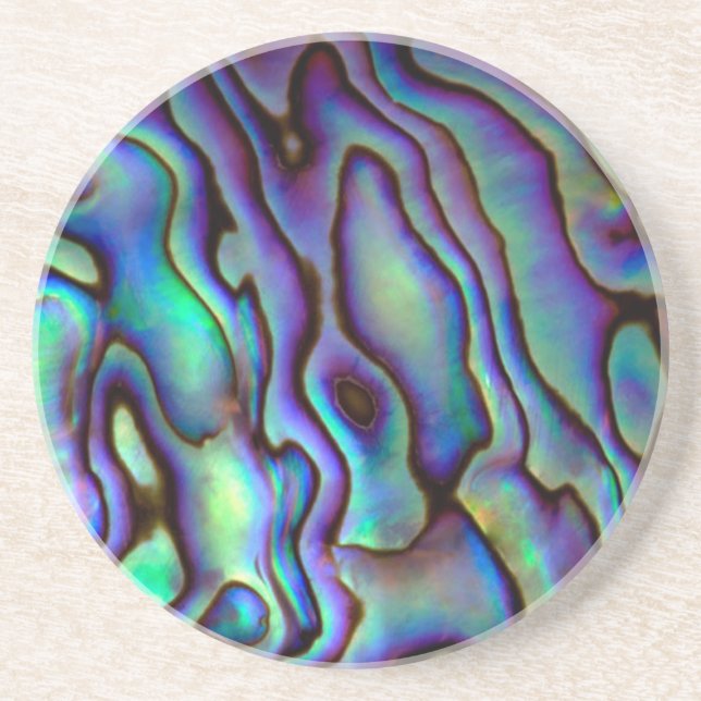 Paua Shell Look Coaster (Front)