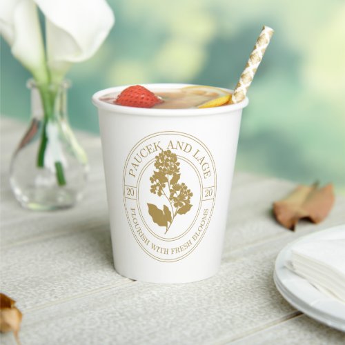 Paucek & Lage – Flourish With Fresh Blooms Paper Cups