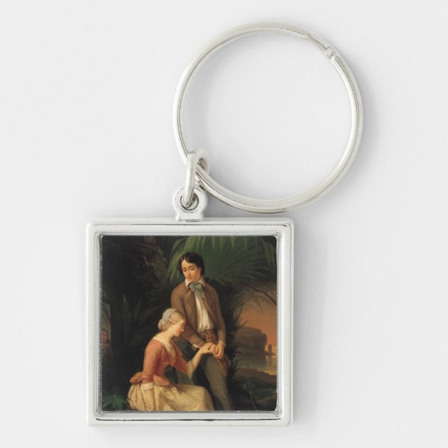Paul and Virginie Keychain (Front)