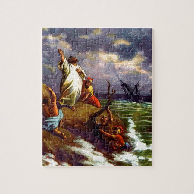 Paul at the sea wreck  Puzzle Design (Vertical)