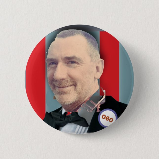 Paul Birthday Image -  60 Button (Front)
