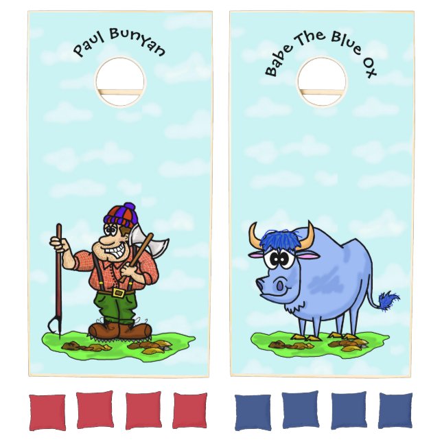 Paul Bunyan and Babe Cornhole Game Set (Set)