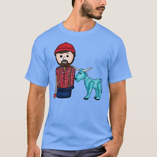 Paul Bunyan and Babe the Blue Ox T_Shirt