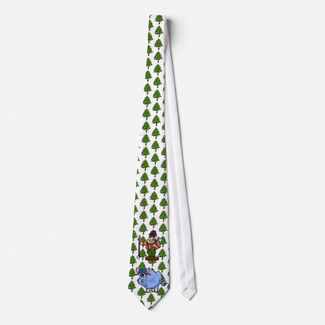 Paul Bunyan and Blue Ox Babe Necktie Ver. 2 (Front)