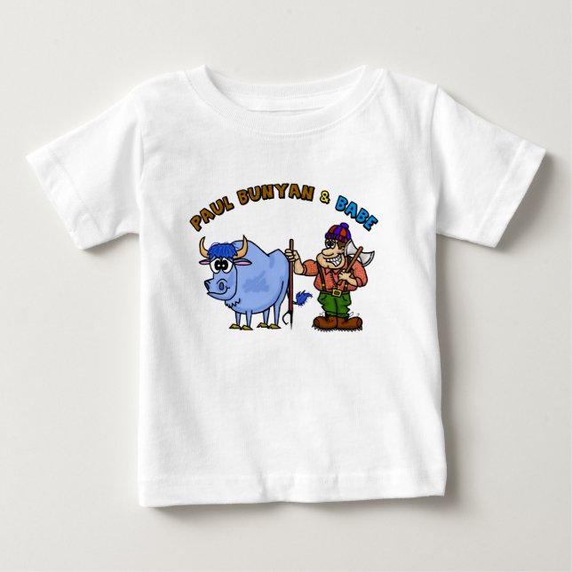 Paul Bunyan & Baby His Blue Ox Children's T-Shirt (Front)