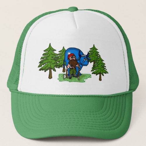 Paul Bunyan Cap with Trees