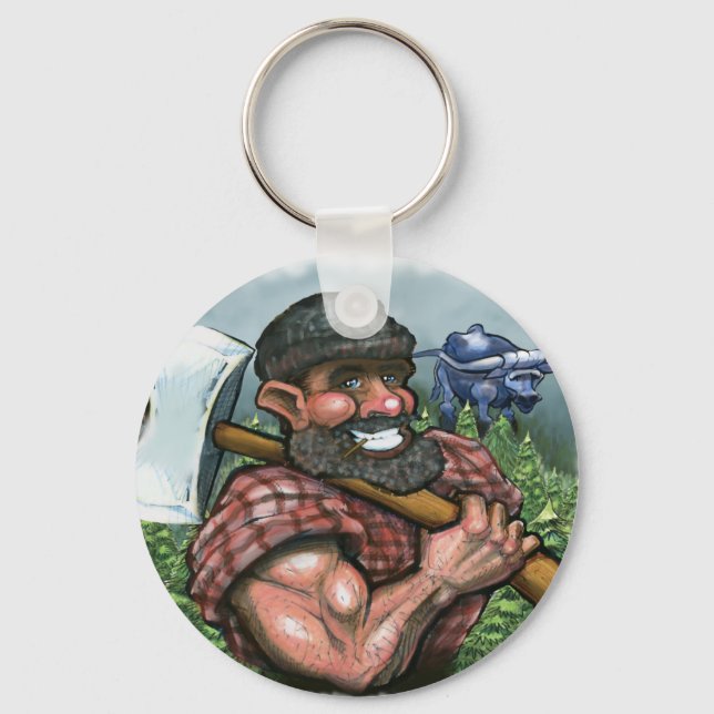 Paul Bunyan Keychain (Front)