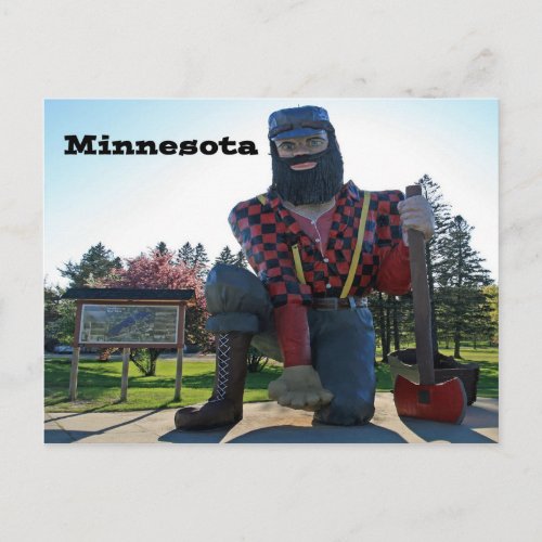 Paul Bunyan Minnesota Sourvenir Postcard