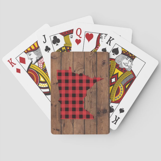 Paul Bunyan Plaid Minnesota Playing Cards (Back)