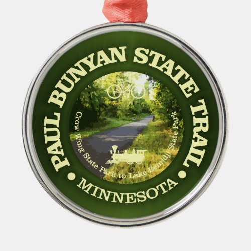 Paul Bunyan State Trail cycling c Metal Ornament