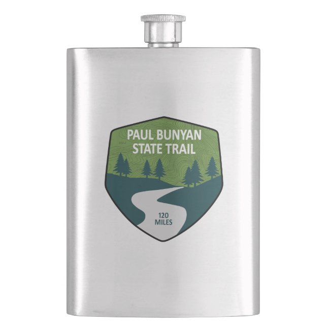 Paul Bunyan State Trail Flask (Front)