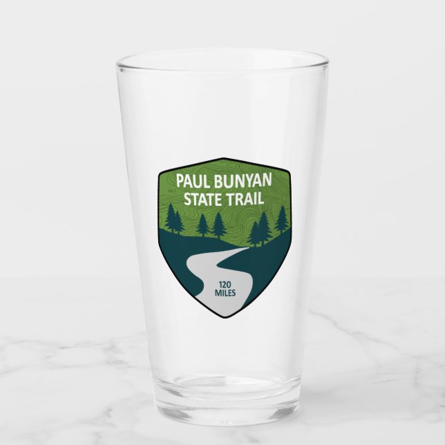 Paul Bunyan State Trail Glass (Front)