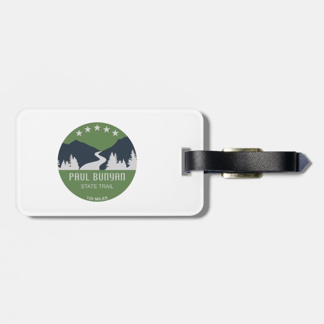 Paul Bunyan State Trail Luggage Tag (Back Horizontal)