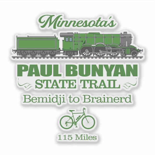 Paul Bunyan State Trail (RT2) Sticker (Front)