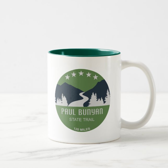 Paul Bunyan State Trail Two-Tone Coffee Mug (Right)