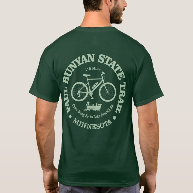 Paul Bunyan Trail (cycling) T-Shirt (Back)