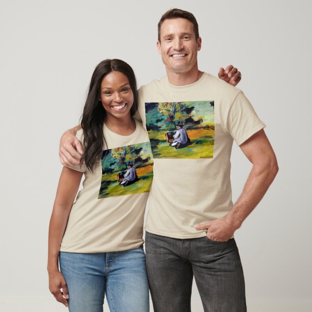 Paul Cezanne A Painter at Work impressionist art T-Shirt (Unisex)