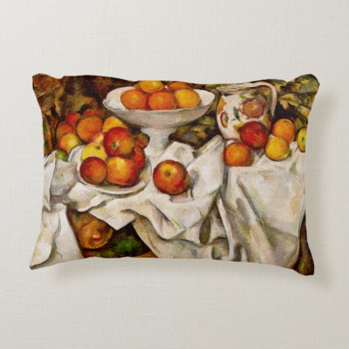 Paul Cezanne Apples Oranges Impressionism Accent Pillow