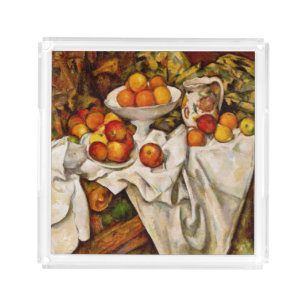 Paul Cezanne Apples Oranges Impressionism Acrylic Tray