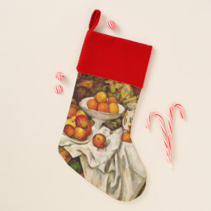 Paul Cezanne Apples Oranges Impressionism Christmas Stocking