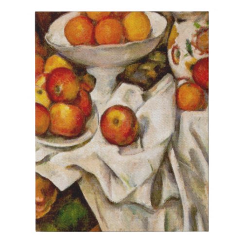 Paul Cezanne Apples Oranges Impressionism Faux Canvas Print