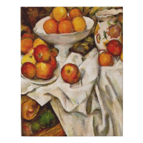 Paul Cezanne Apples Oranges Impressionism Faux Canvas Print