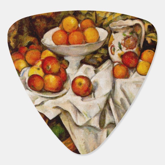 Paul Cezanne Apples Oranges Impressionism Guitar Pick (Back)