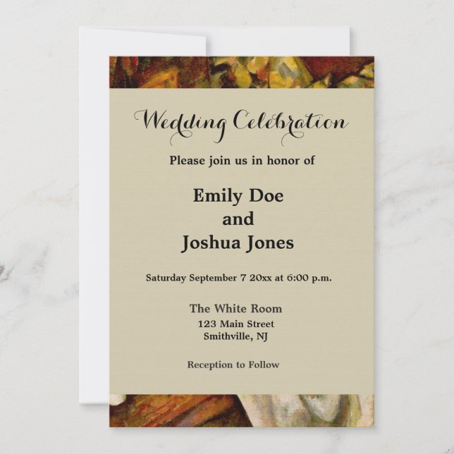 Paul Cezanne Apples Oranges Impressionism Invitation (Front)