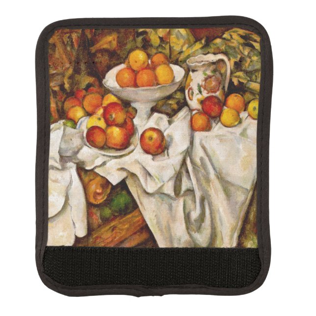 Paul Cezanne Apples Oranges Impressionism Luggage Handle Wrap (Front)