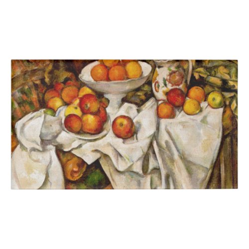 Paul Cezanne Apples Oranges Impressionism Name Tag