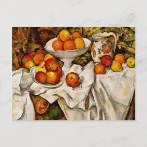 Paul Cezanne Apples Oranges Impressionism Postcard