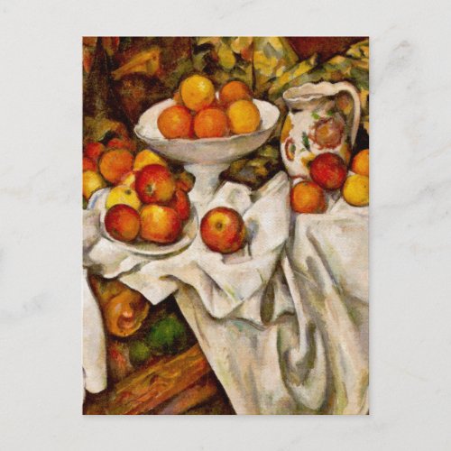 Paul Cezanne Apples Oranges Impressionism Postcard