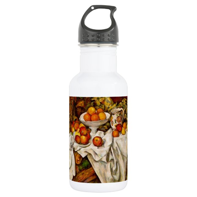 Paul Cezanne Apples Oranges Impressionism Stainless Steel Water Bottle (Front)