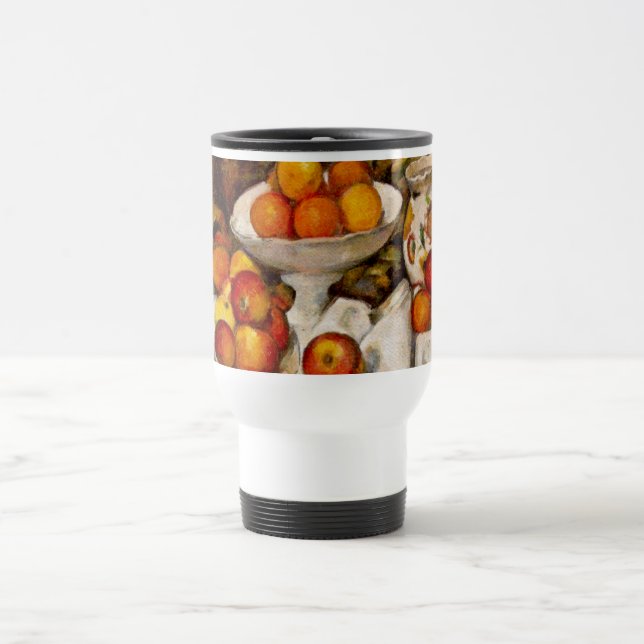 Paul Cezanne Apples Oranges Impressionism Travel Mug (Center)