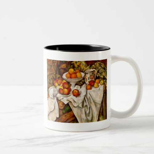 Paul Cezanne Apples Oranges Impressionism Two_Tone Coffee Mug