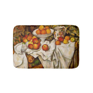 Paul Cezanne Apples Oranges Print Impressionism Bath Mat