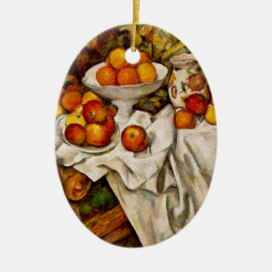 Paul Cezanne Apples Oranges Print Impressionism Ceramic Ornament