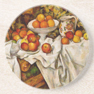 Paul Cezanne Apples Oranges Print Impressionism Coaster