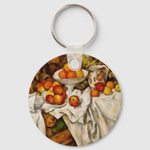 Paul Cezanne Apples Oranges Print Impressionism Keychain