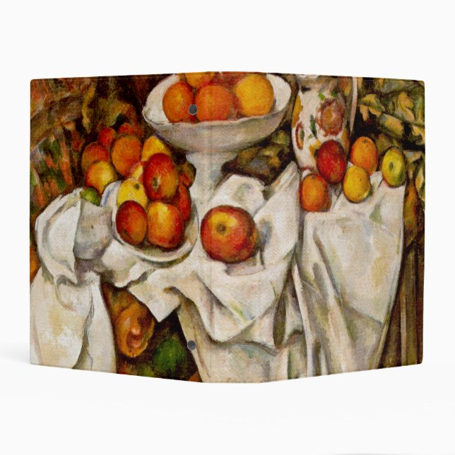 Paul Cezanne Apples Oranges Print Impressionism Mini Binder (Background)