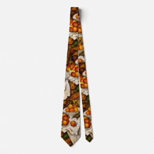 Paul Cezanne Apples Oranges Print Impressionism Neck Tie