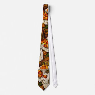 Paul Cezanne Apples Oranges Print Impressionism Neck Tie