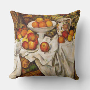 Paul Cezanne Apples Oranges Print Impressionism Outdoor Pillow