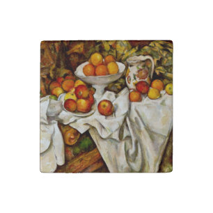 Paul Cezanne Apples Oranges Print Impressionism Stone Magnet