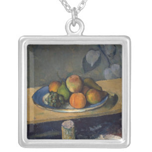 Paul Cezanne   Apples, Pears and Grapes, c.1879 Silver Plated Necklace
