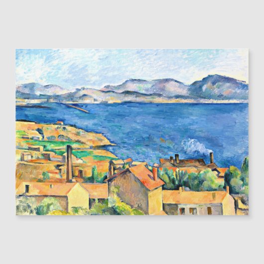 Paul Cezanne art, The Bay of Marseilles, (Front)