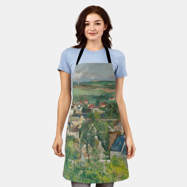 Paul Cezanne - Auvers, Panoramic View Apron (Worn)