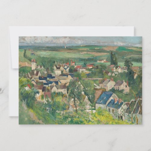 Paul Cezanne _ Auvers Panoramic View Invitation