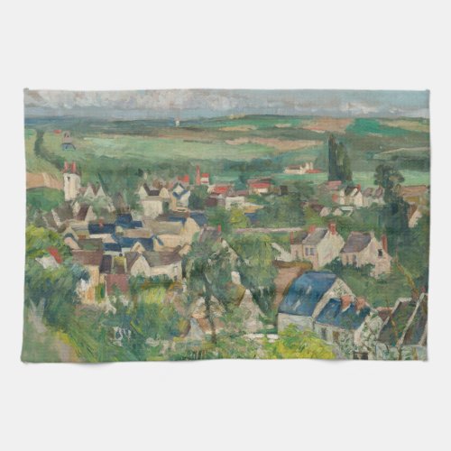 Paul Cezanne _ Auvers Panoramic View Kitchen Towel
