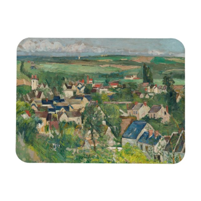 Paul Cezanne - Auvers, Panoramic View Magnet (Horizontal)